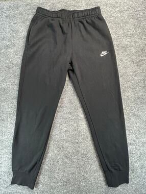 Nike Sportswear Club Fleece Jogger Sweatpants Black Men's M Embroidered Logo